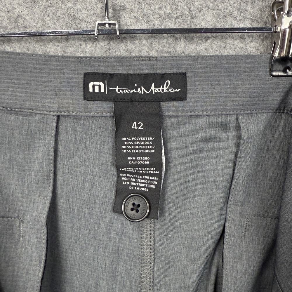 TravisMathew‎ Sand Harbor Golf Shorts Mens 42 Heather Dark Grey 1MW387 NWT - Picture 4 of 11